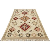 Green Looop Teppich "Brionne GL-82102" rechteckig 5 mm Höhe handgewebter Naturfaserteppich aus 80% Wolle 20% Baumwolle, Fransen von Green Looop