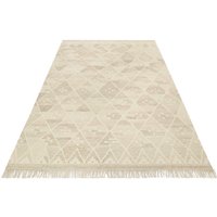 Green Looop Teppich "Vermont GL-82101" rechteckig 5 mm Höhe handgewebter Naturfaserteppich aus 80% Wolle 20% Baumwolle, Wohnzimmer von Green Looop