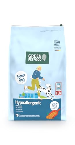Green Petfood InsectDog Hypoallergen (1 x 10 kg) | Adult | Premium Trockenfutter für ausgewachsene allergische Hunde | getreidefrei mit Insektenprotein | nachhaltiges Hundefutter | (1er Pack NEU) von Green Petfood