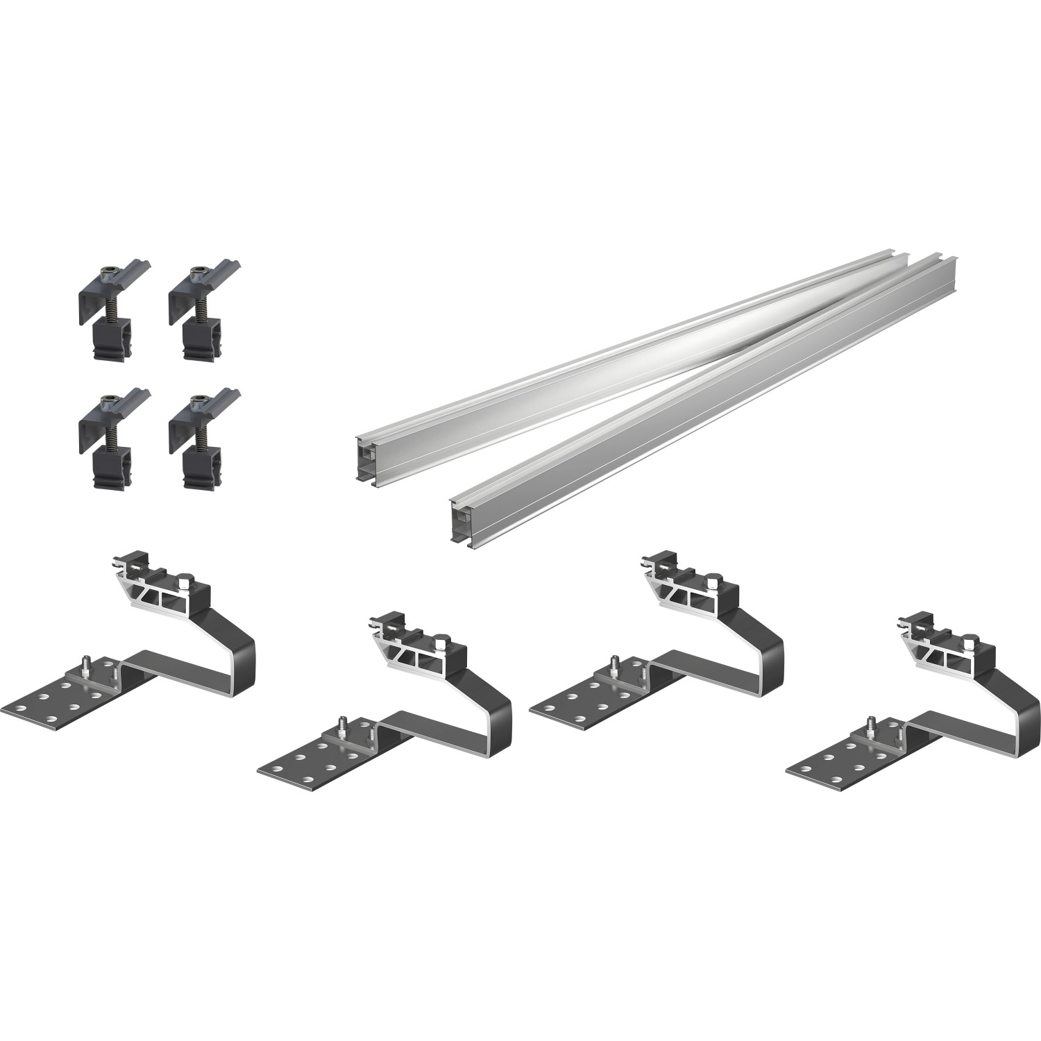 Green Solar Grundset Ziegeldach Befestigung für 1 PV- Modul Green Solar Grundset Ziegeldach Befestigung für 1 PV- Modul von Green Solar