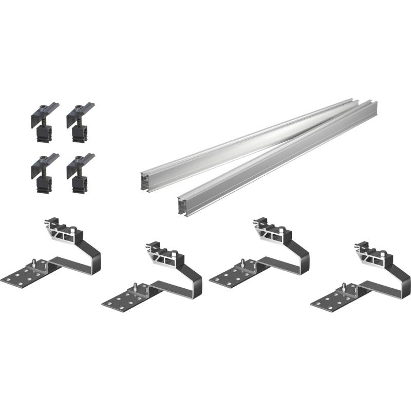 Green Solar Grundset Ziegeldach Befestigung für 1 PV- Modul von Green Solar