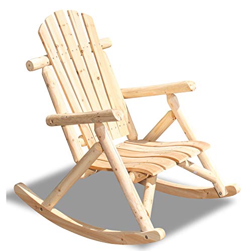 Green Spirit - Garten Schaukel-Stuhl 'Timber' - aus FSC 100% Tannen-Holz zum selber bemalen, DIY - Garten-Möbel Set/Terrassen-Möbel/Balkon-Möbel von Green Spirit