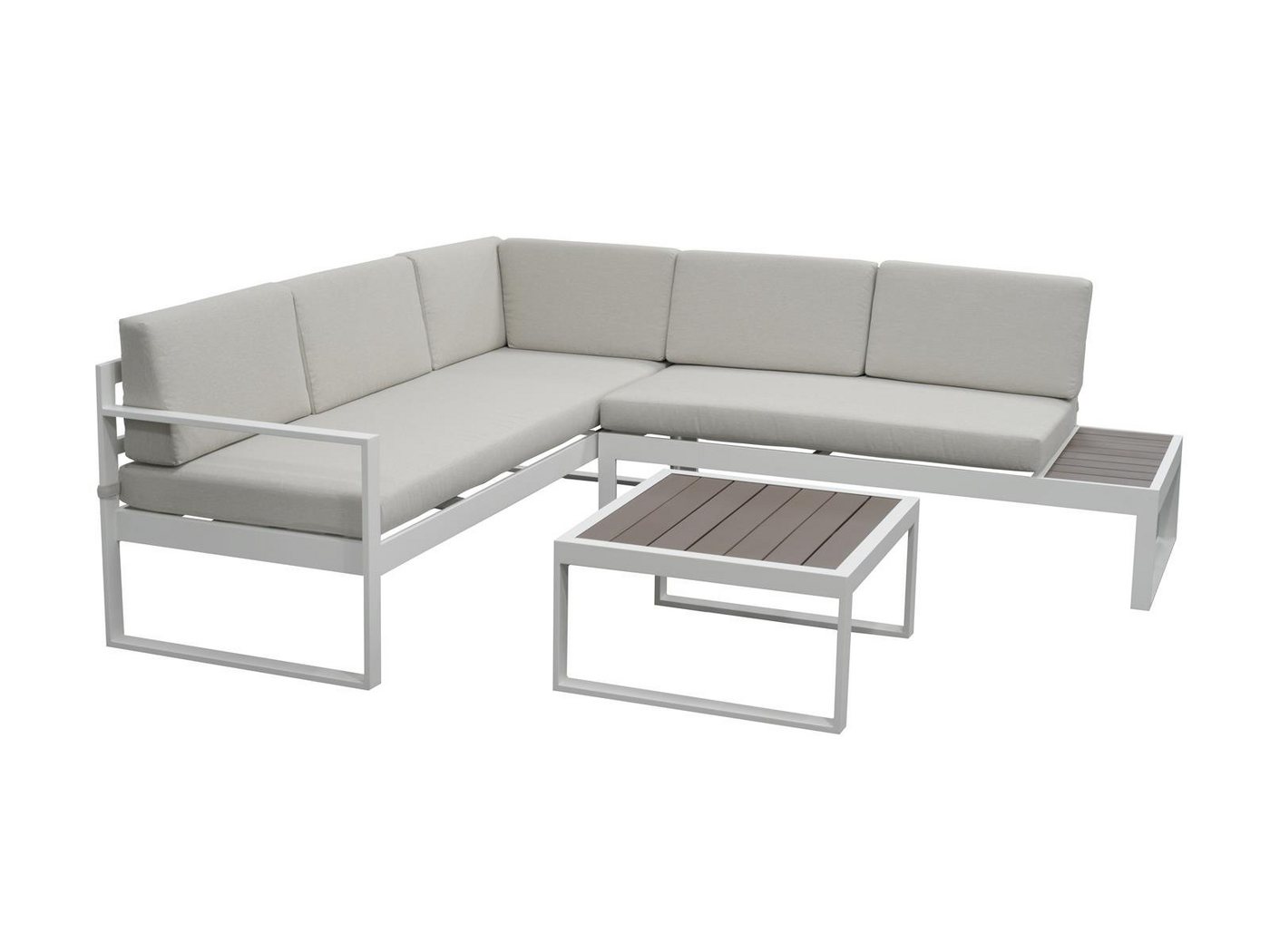 Green Spirit Loungeset Gartenmöbel Set Alu-Ecklounge Lusso, (Set, 3-tlg), Schickes Design für Ihren Outdoor-Bereich von Green Spirit