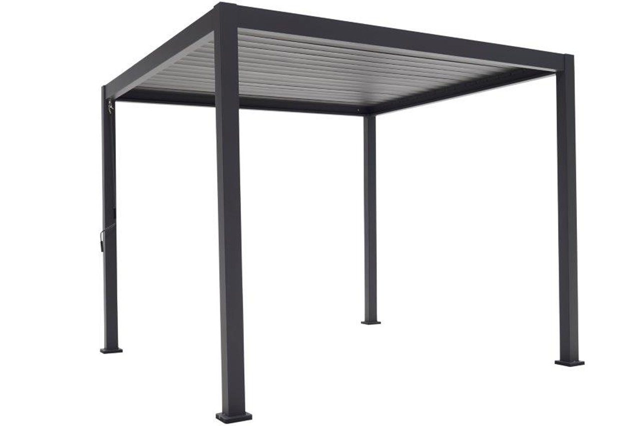 Green Spirit Pergola Lamellendach Pavillon 3x3 MIRADOR Classic anthrazit, BxTxH: 301x301x251 cm, (1-tlg), pulverbeschichte Alu Pfosten, Lamellen aus pulverbeschichtetem Stahl von Green Spirit