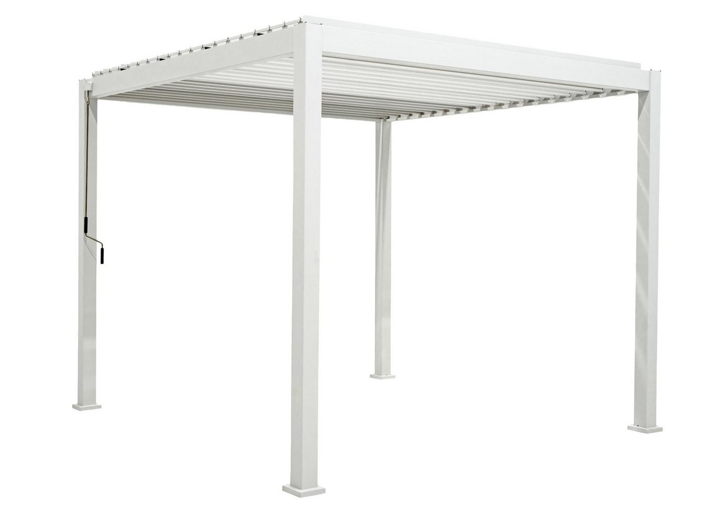 Green Spirit Pergola Lamellendach Pavillon MIRADOR Classic 3x4 weiß, BxTxH: 301x301x251 cm, (1-tlg), pulverbeschichte Alu Pfosten, Lamellen aus pulverbeschichtetem Stahl von Green Spirit