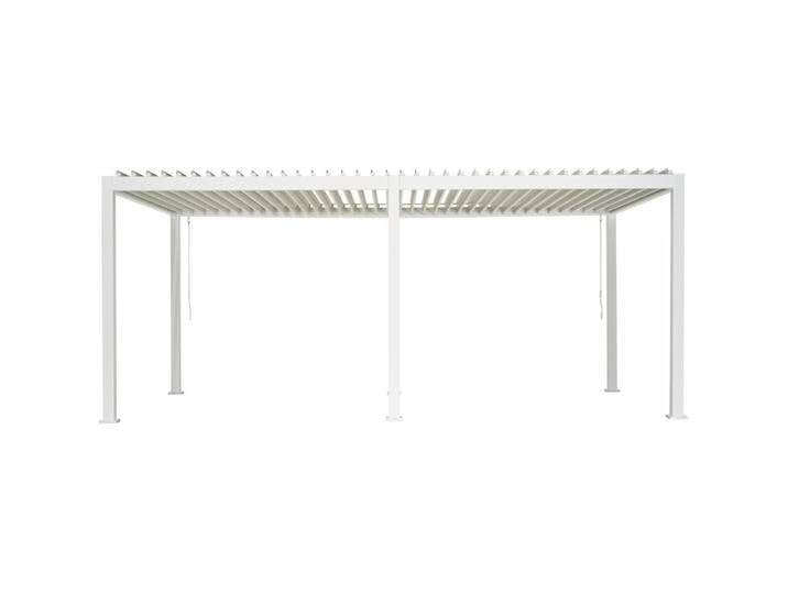 Mirador Deluxe 3x6 m weiß Pergola mit Lamellendach - Lamellen Pavillon, Terrassenüberdachung - Sorara / Green Spirit von Green-Spirit