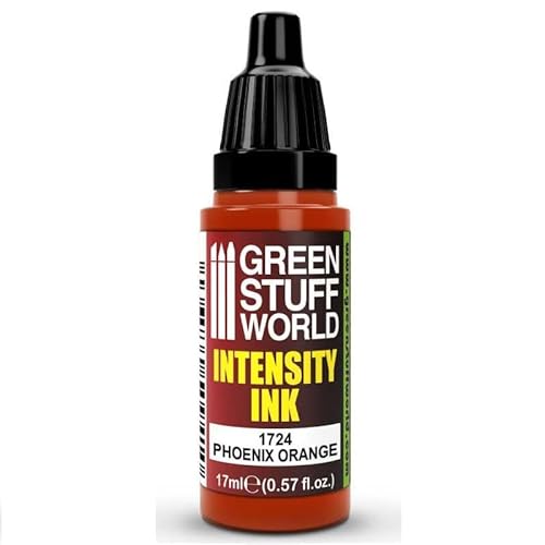 Green Stuff World – Intensität Tinte für Modelle und Miniaturen Phoenix Orange 1724 von Green Stuff World