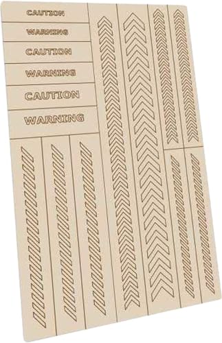 Green Stuff World for Models and Miniatures Selbstklebende Schablonen - Caution Strips 10935 von Green Stuff World