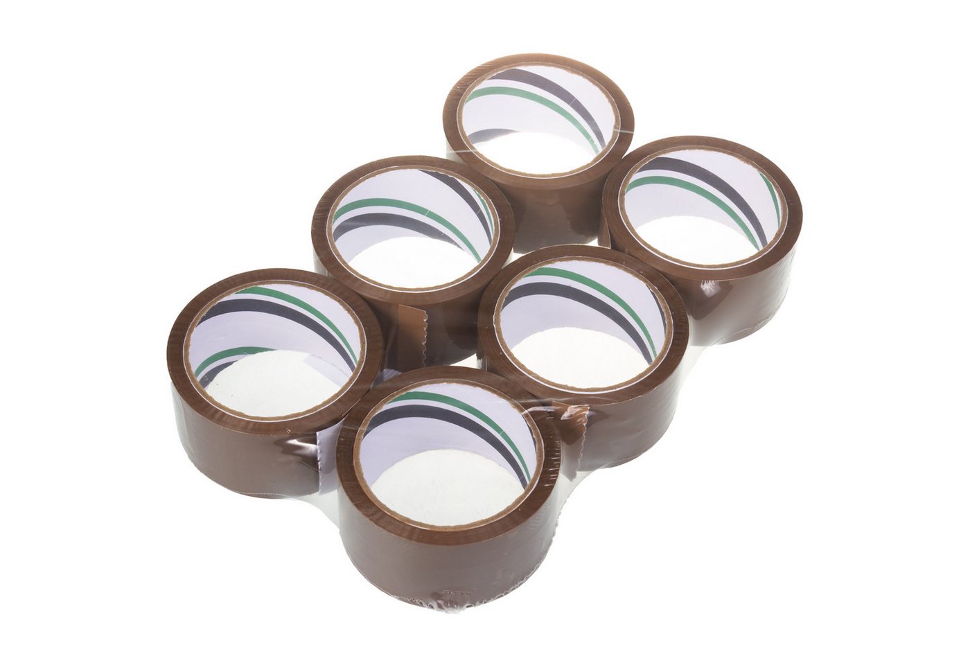 Green Team ECO Klebeband 6x Braunes Acryl-Klebeband 54m 48mm (6-St) Selbstklebendes Acryl-Verpackungsband von Green Team ECO