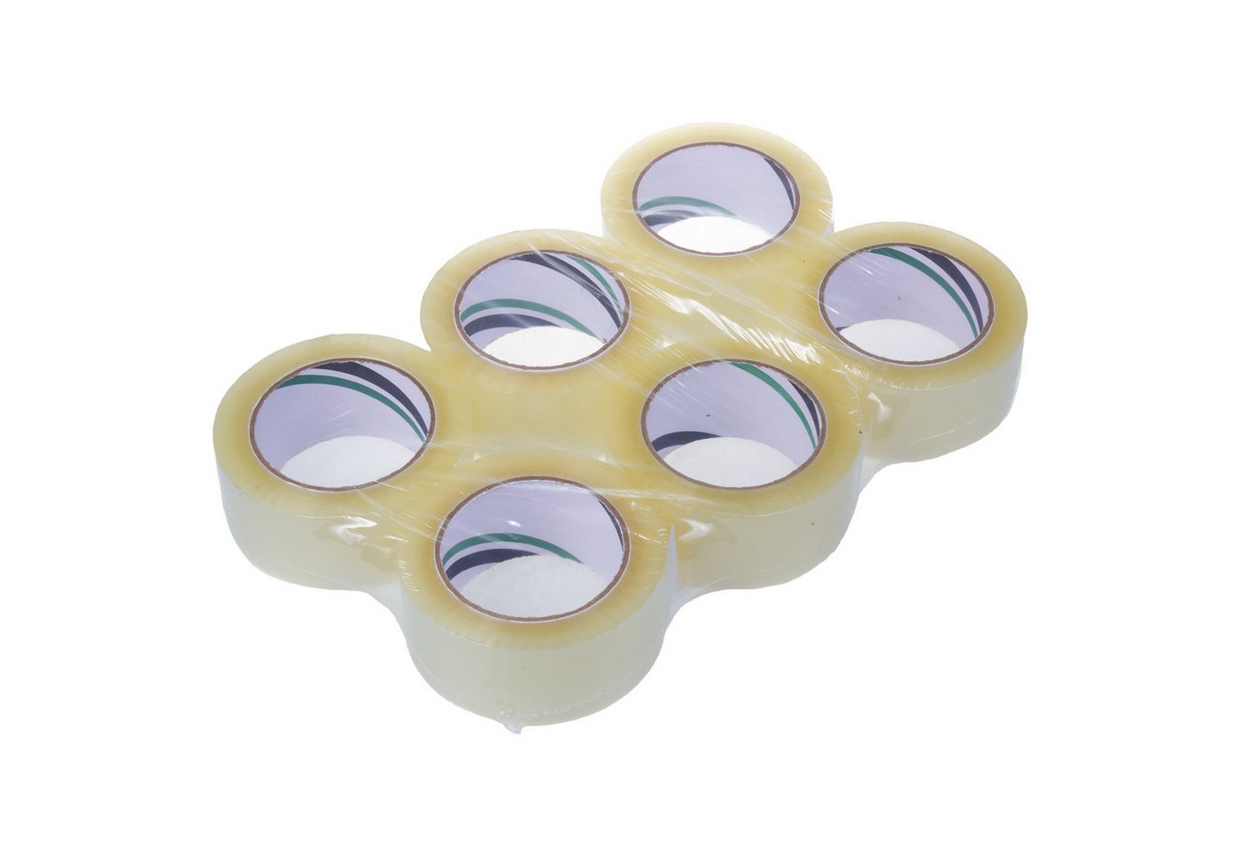 Green Team ECO Klebeband 6x Transparentes Acryl-Klebeband 120m (6-St) Selbstklebendes Verpackungsband 48mm - 6 Stück von Green Team ECO