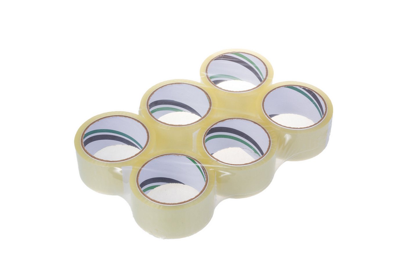 Green Team ECO Klebeband 6x Transparentes Acryl-Klebeband 54m (6-St) Selbstklebendes Verpackungsband von Green Team ECO