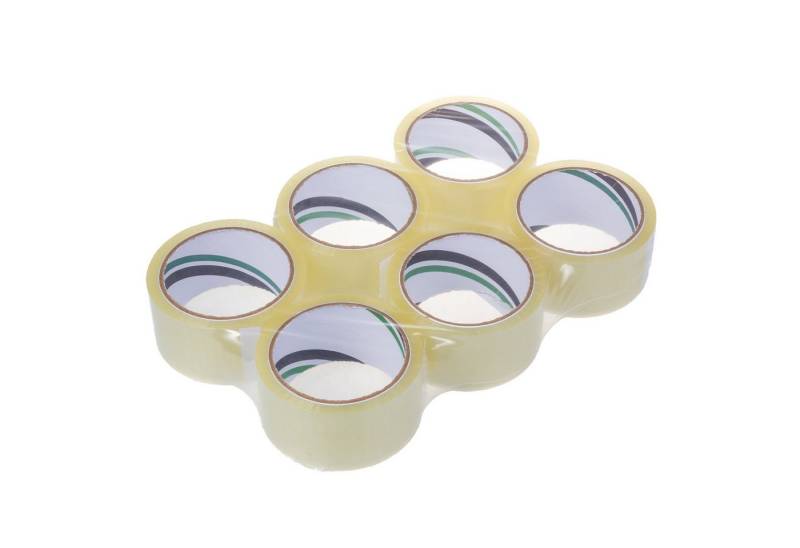 Green Team ECO Klebeband 6x Transparentes Acryl-Klebeband 54m (6-St) Selbstklebendes Verpackungsband von Green Team ECO