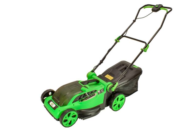 Green Tools Akkurasenmäher 36V mit optionaler Mulchfunktion - Schnittbreite 38cm - 36L Fangsack, 38 cm Schnittbreite, 38cm Schnittbreite, Höhen von Green Tools