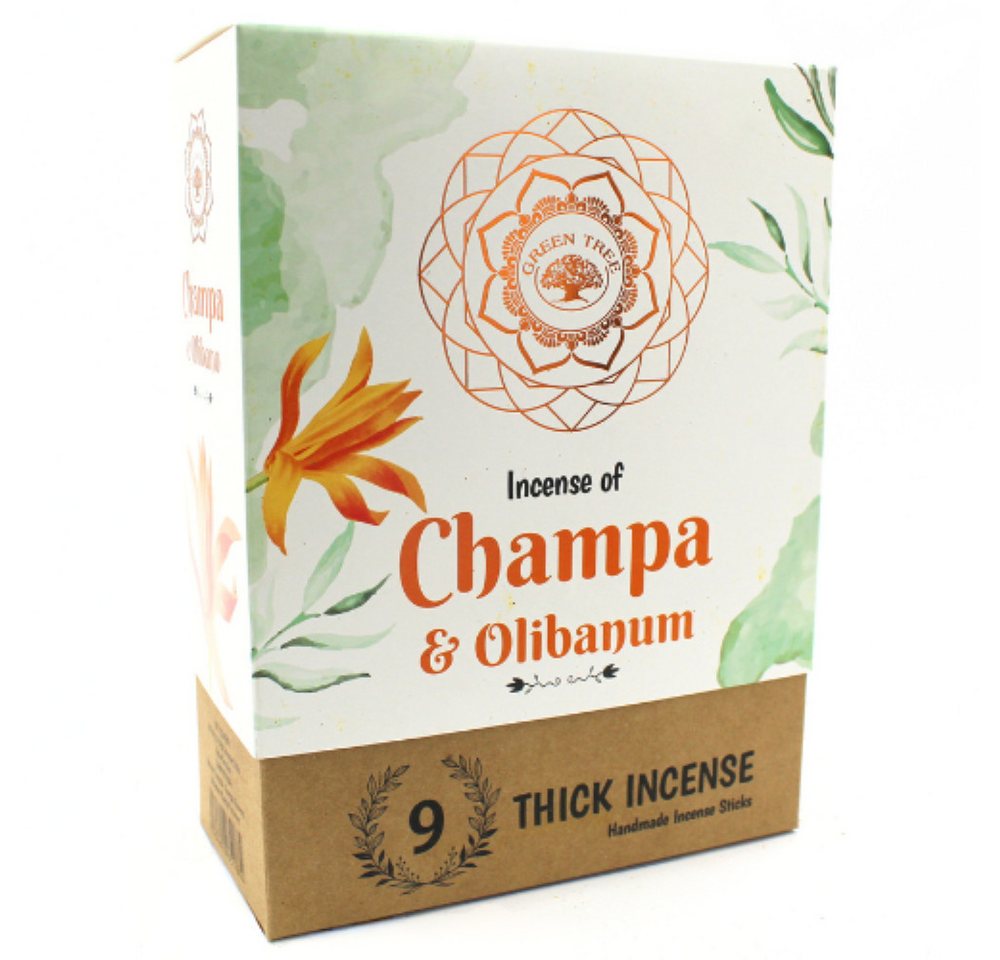Green Tree Räucherstäbchen Green Tree Champa & Olibanum Botanical Incense, 9 dicke Stäbchen Green Tree Räucherstäbchen Green Tree Champa & Olibanum Botanical Incense, 9 dicke Stäbchen von Green Tree