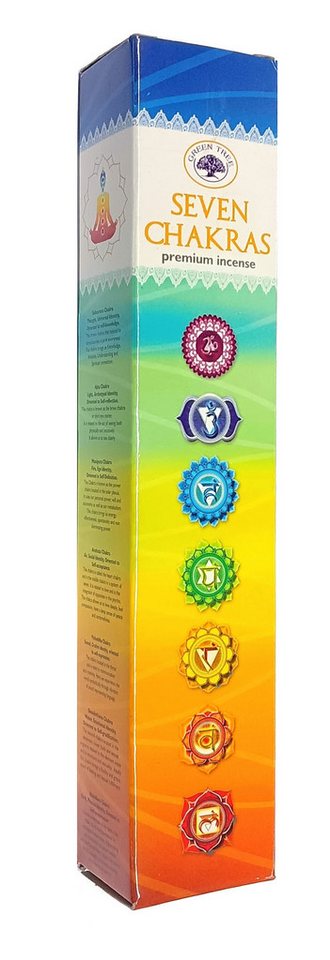 Green Tree Räucherstäbchen Green Tree Incense "Seven Chakras" Set 7 x 5 Stäbchen Green Tree Räucherstäbchen Green Tree Incense "Seven Chakras" Set 7 x 5 Stäbchen von Green Tree