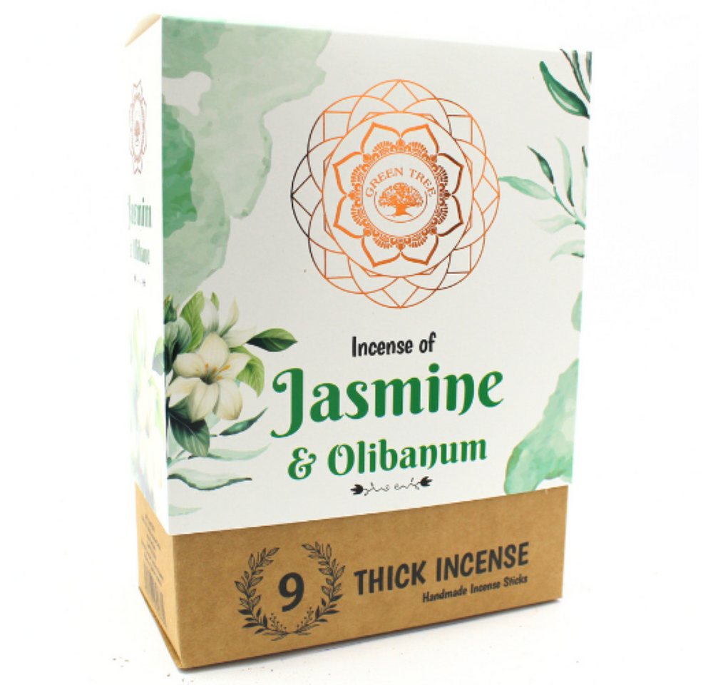 Green Tree Räucherstäbchen Green Tree Jasmine & Olibanum Botanical Incense, 9 dicke Stäbchen Green Tree Räucherstäbchen Green Tree Jasmine & Olibanum Botanical Incense, 9 dicke Stäbchen von Green Tree