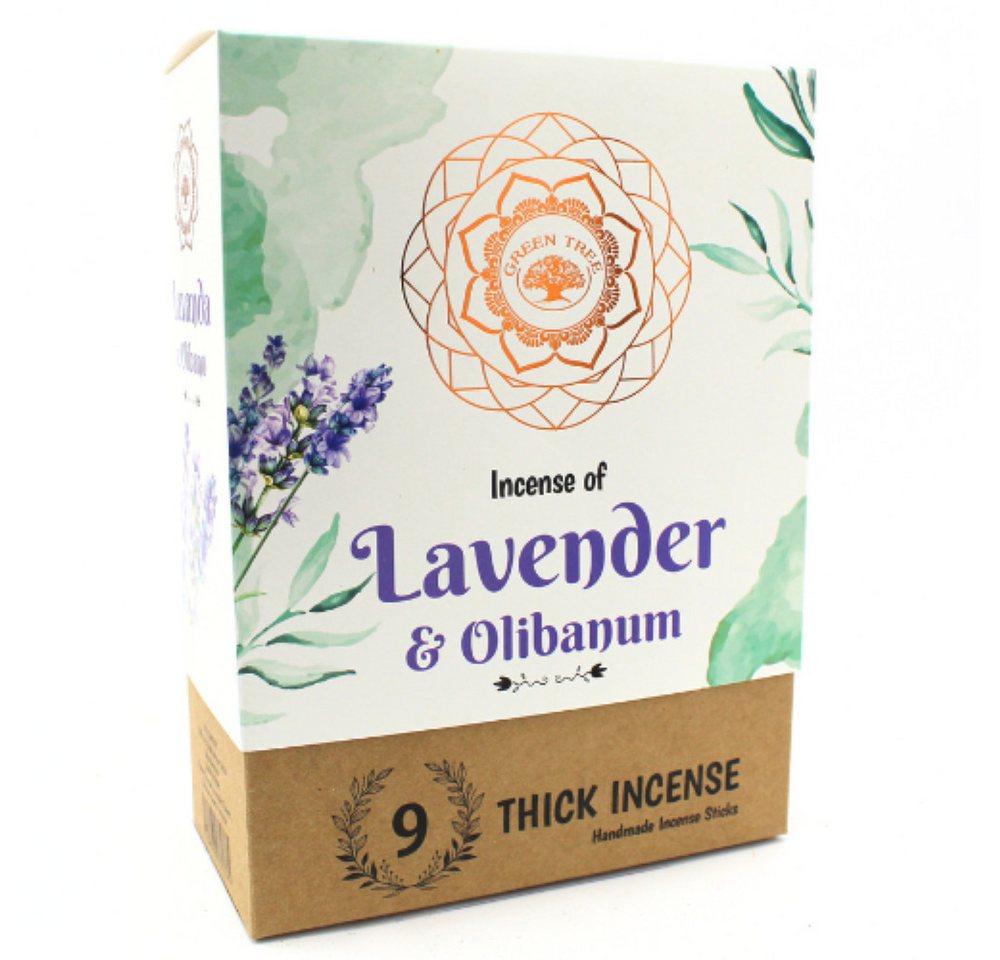 Green Tree Räucherstäbchen Green Tree Lavender & Olibanum Botanical Incense, 9 dicke Stäbchen Green Tree Räucherstäbchen Green Tree Lavender & Olibanum Botanical Incense, 9 dicke Stäbchen von Green Tree