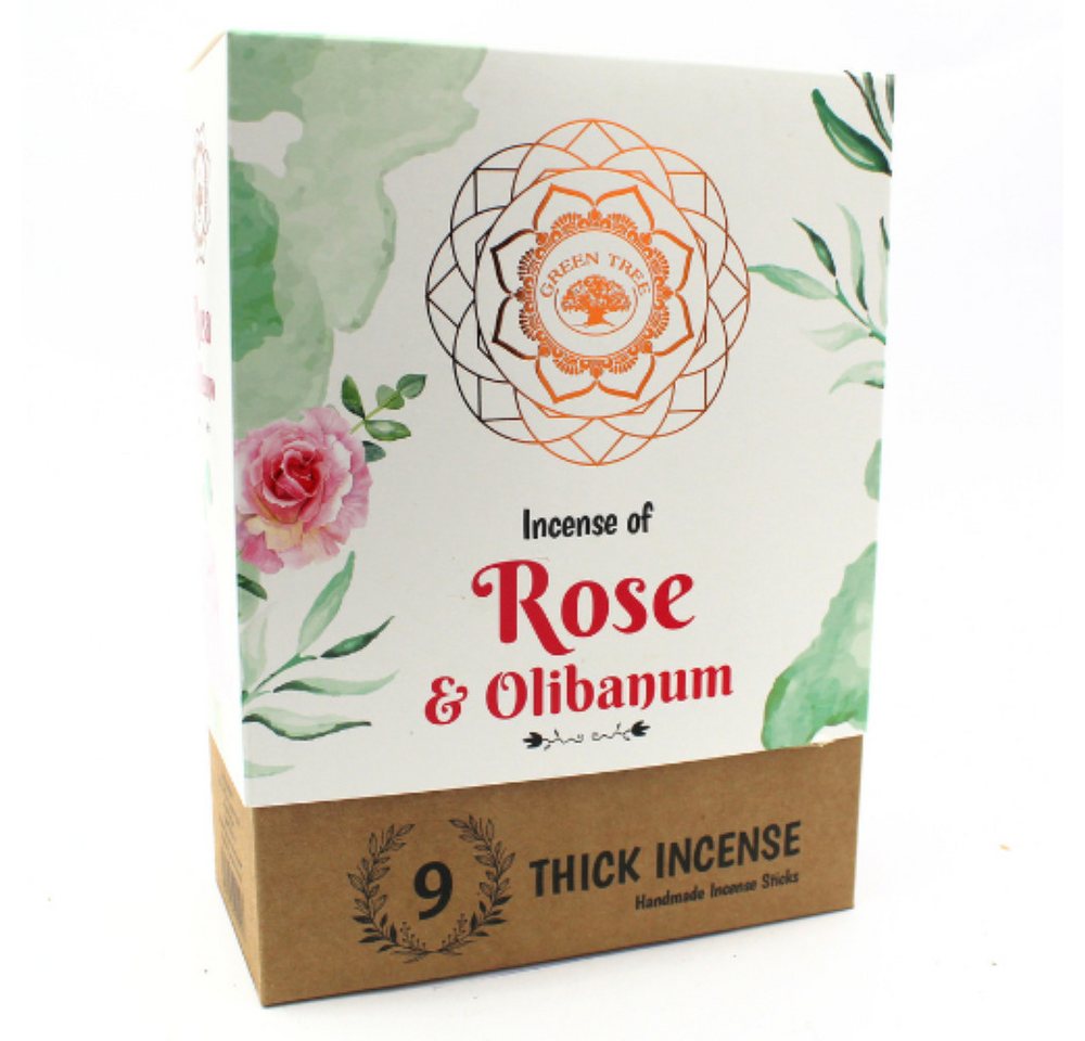 Green Tree Räucherstäbchen Green Tree Rose & Olibanum Botanical Incense, 9 dicke Stäbchen Green Tree Räucherstäbchen Green Tree Rose & Olibanum Botanical Incense, 9 dicke Stäbchen von Green Tree