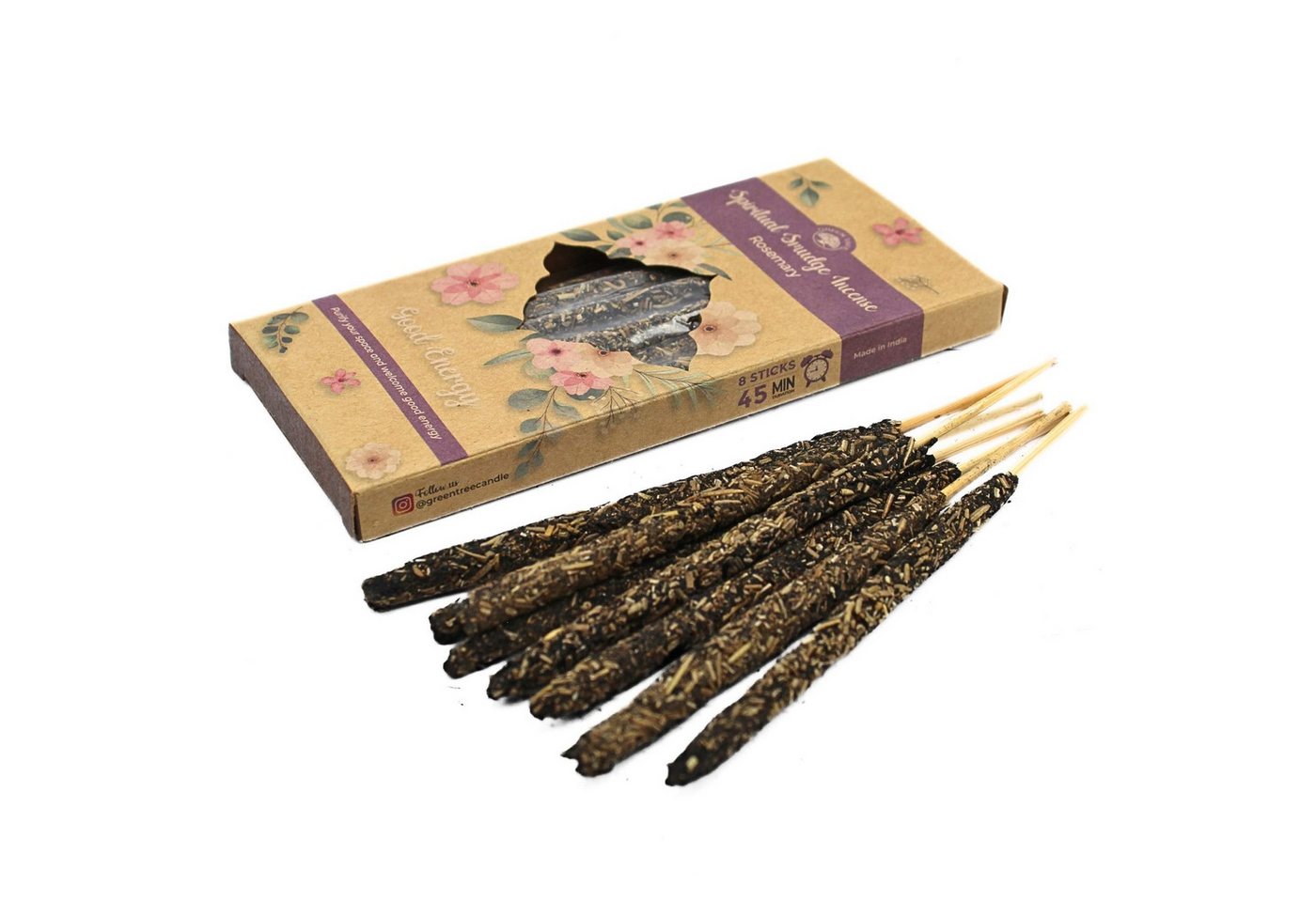Green Tree Räucherstäbchen Green Tree Spiritual Smudge Incense "Rosemary of Positive Energy", 8 S von Green Tree