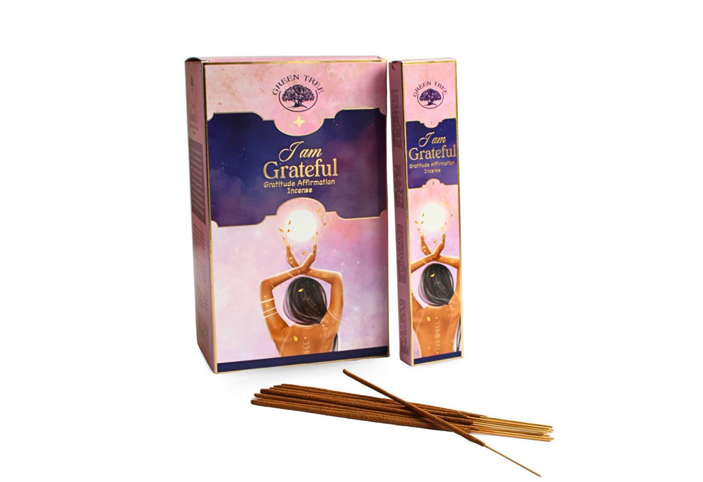 Green Tree Räucherstäbchen Green Tree I am Grateful Manifestation Incense 15 gram Green Tree Räucherstäbchen Green Tree I am Grateful Manifestation Incense 15 gram von Green Tree