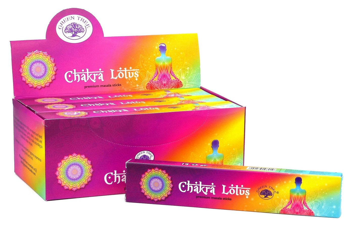 Green Tree Räucherstäbchen Green Tree Incense "Chakra Lotus" 15gr. Green Tree Räucherstäbchen Green Tree Incense "Chakra Lotus" 15gr. von Green Tree