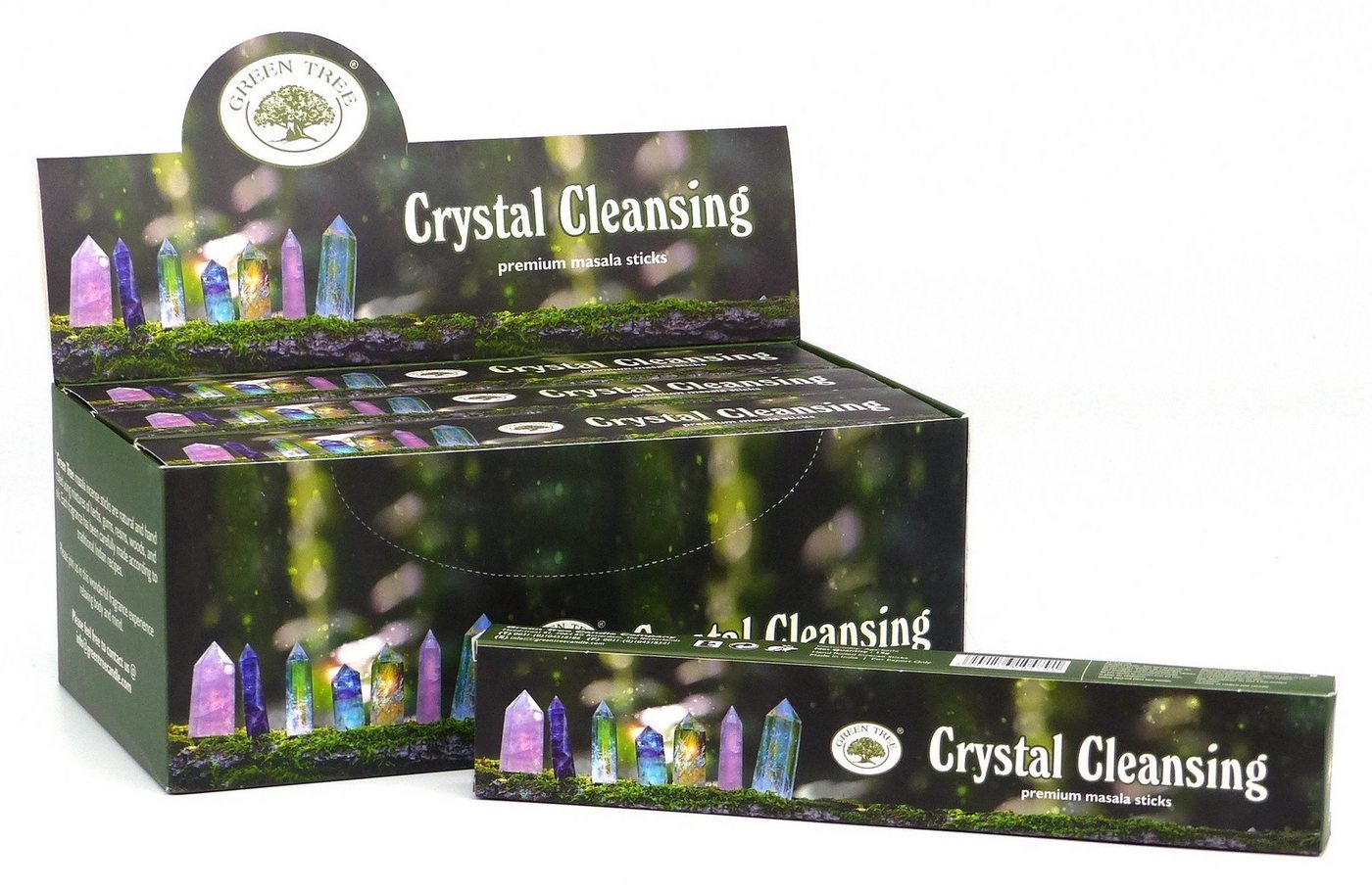 Green Tree Räucherstäbchen Green Tree Incense "Crystal Cleansing" 15gr. Green Tree Räucherstäbchen Green Tree Incense "Crystal Cleansing" 15gr. von Green Tree