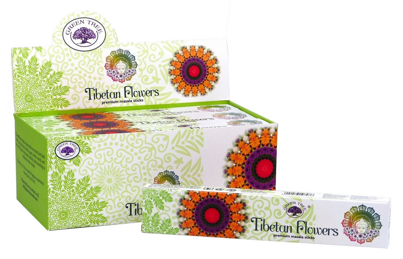Green Tree Räucherstäbchen Green Tree Incense "Tibetan Flowers" 15gr. Green Tree Räucherstäbchen Green Tree Incense "Tibetan Flowers" 15gr. von Green Tree
