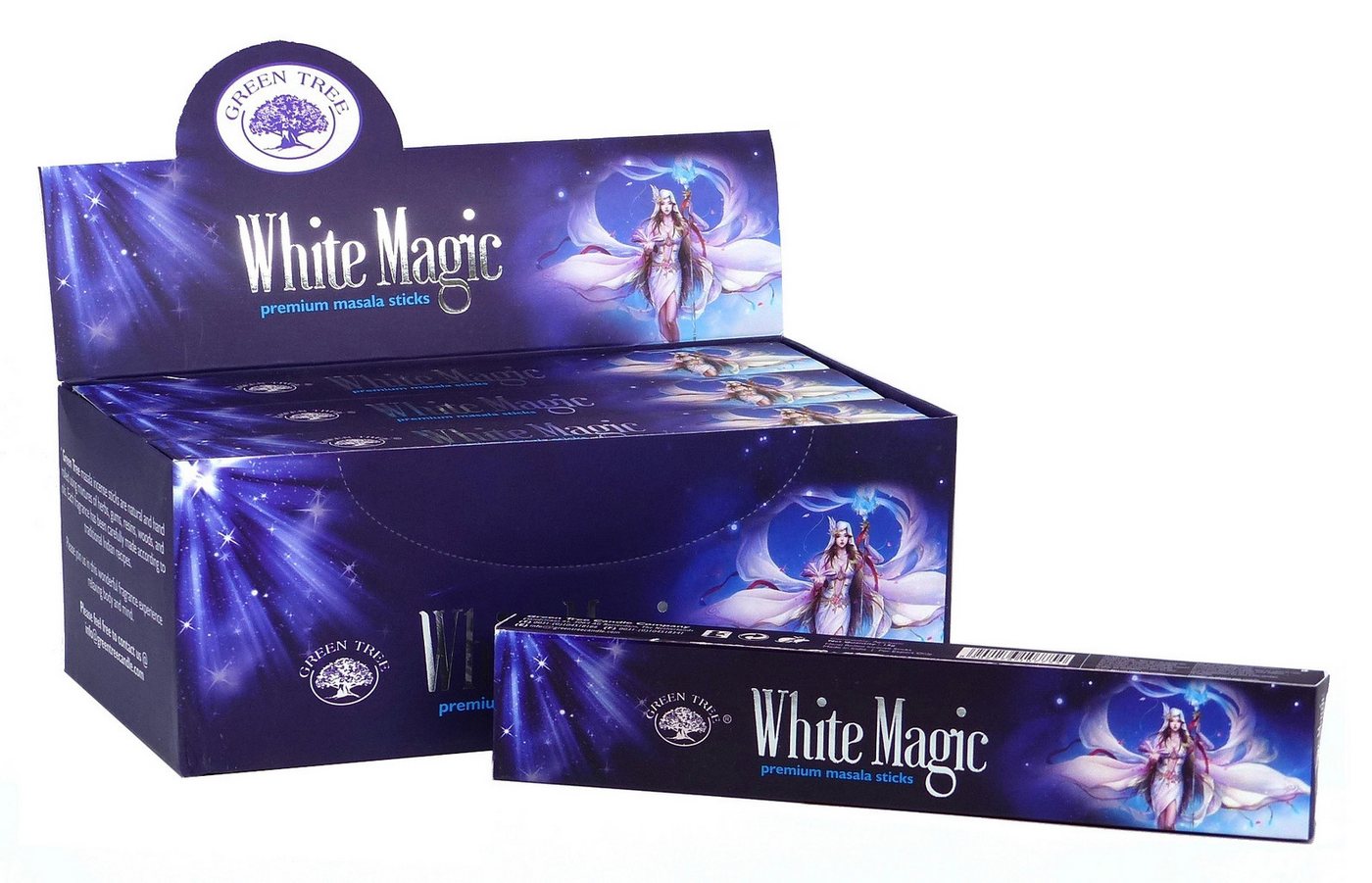 Green Tree Räucherstäbchen Green Tree Incense "White Magic" 15gr. Green Tree Räucherstäbchen Green Tree Incense "White Magic" 15gr. von Green Tree