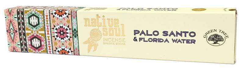 Green Tree Räucherstäbchen Green Tree Native Soul Incense "Palo Santo & Florida Water" 15gr. Green Tree Räucherstäbchen Green Tree Native Soul Incense "Palo Santo & Florida Water" 15gr. von Green Tree