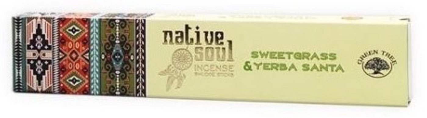 Green Tree Räucherstäbchen Green Tree Native Soul Incense "Sweet Grass & Yerba Santa" 15gr. Green Tree Räucherstäbchen Green Tree Native Soul Incense "Sweet Grass & Yerba Santa" 15gr. von Green Tree
