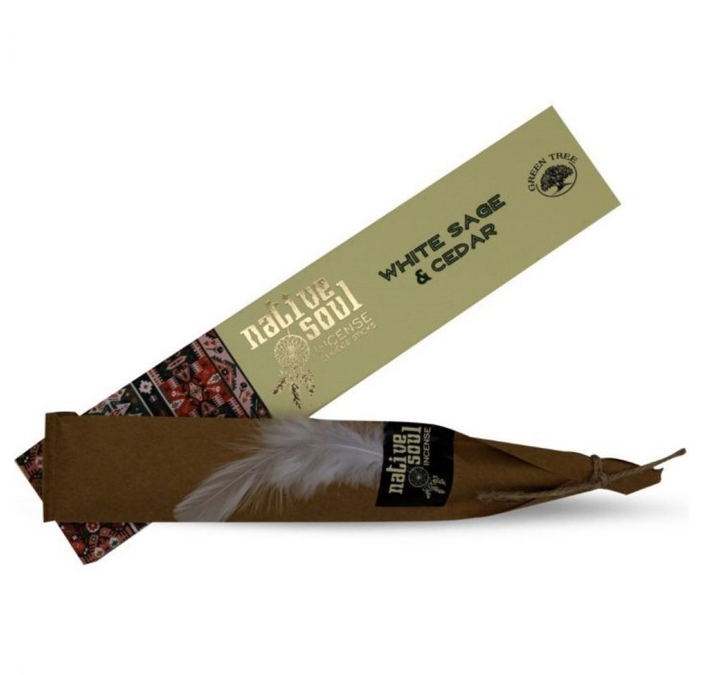Green Tree Räucherstäbchen Green Tree Native Soul Incense "White Sage & Ceder" 15gr. Green Tree Räucherstäbchen Green Tree Native Soul Incense "White Sage & Ceder" 15gr. von Green Tree