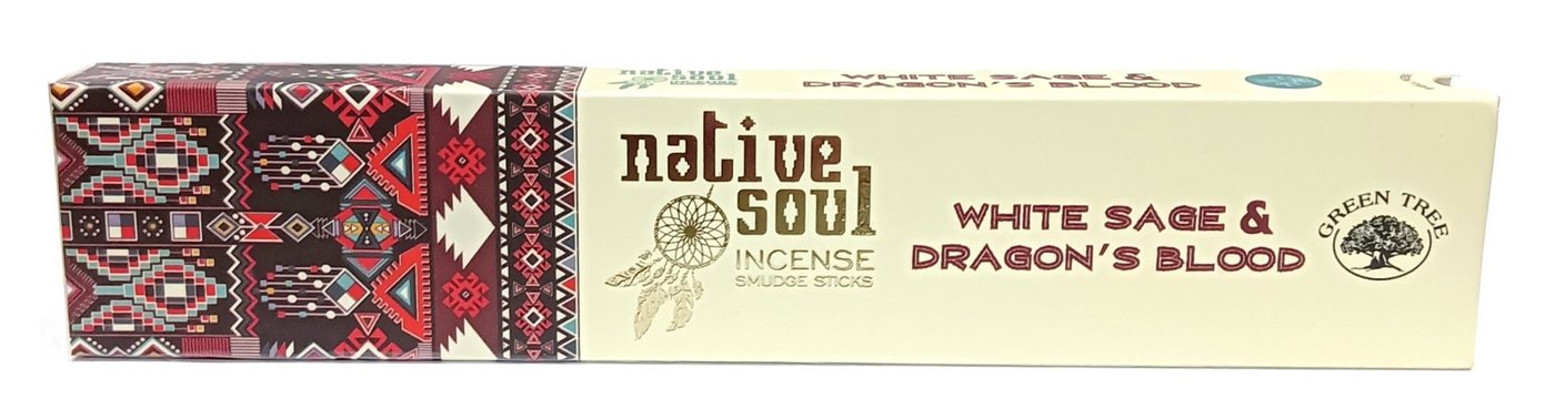 Green Tree Räucherstäbchen Green Tree Native Soul Incense "White Sage & Dragons Blood" 15gr. Green Tree Räucherstäbchen Green Tree Native Soul Incense "White Sage & Dragons Blood" 15gr. von Green Tree