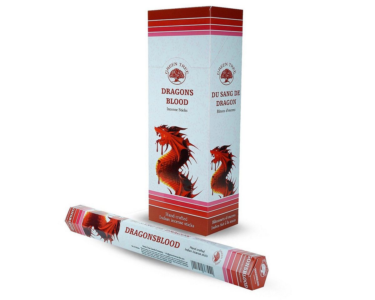 Green Tree Räucherstäbchen Grenn Tree Incense "Dragonblood" Hexa 20St. Green Tree Räucherstäbchen Grenn Tree Incense "Dragonblood" Hexa 20St. von Green Tree