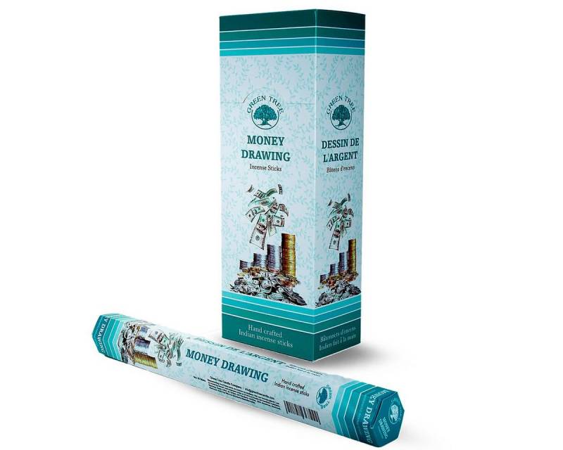 Green Tree Räucherstäbchen Grenn Tree Incense "Money Drawing" Hexa 20St. von Green Tree