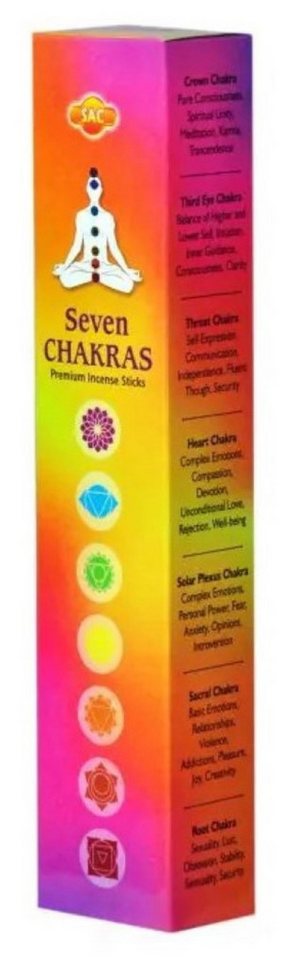 Green Tree Räucherstäbchen SAC "Seven Chakras" Set 7x5 Stäbchen Green Tree Räucherstäbchen SAC "Seven Chakras" Set 7x5 Stäbchen von Green Tree
