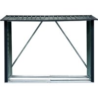Brennholzunterstand aus Stahl, Brennholzlager, Kaminholz Unterstand, Regenschutz für Holz, ca. 2 qm Brennholzunterstand aus Stahl, Brennholzlager, Kaminholz Unterstand, Regenschutz für Holz, ca. 2 qm von GreenYard