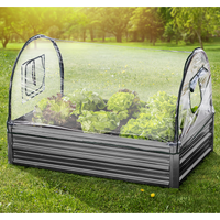 Gartenbeet mit Überdachung, ca. 115 x 80 x 80 cm, Anthrazit von GreenYard