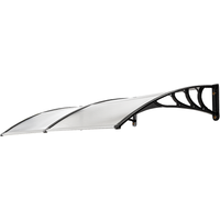 XXL Design-Vordach, ca. 200 x 100 x 28 cm - Transparent von GreenYard