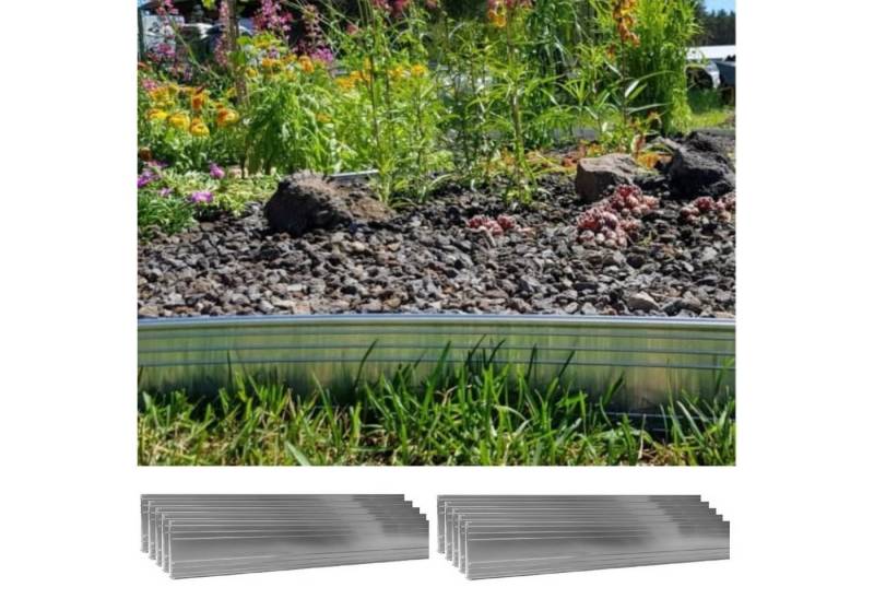 Green-split Rasenkante 10er Set Ultra Starke Alu Rasenkanten 14cm x 2m (20m lang) von Green-split