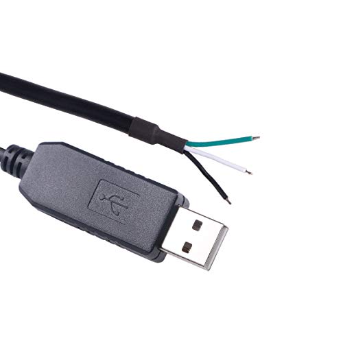 USB RS232 auf TTL 5 V 3 Pin UART Serielles Drahtende FTDI Chip USB-TTL-5V-WE für Windows, Linux und Mac OS (5,0 V TTL-Level, 3P Header) von Green-utech