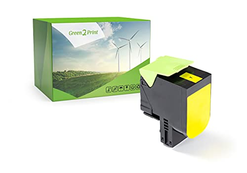 Green2Print Toner gelb 3000 Seiten ersetzt Lexmark 80C0H40, 800H4, 80C2HY0, 802HY, 80C2HYE, 802HYE passend für Lexmark CX410DE, CX410DTE, CX410E, CX510DE, CX510DHE, CX510DTHE Green2Print Toner gelb 3000 Seiten ersetzt Lexmark 80C0H40, 800H4, 80C2HY0, 802HY, 80C2HYE, 802HYE passend für Lexmark CX410DE, CX410DTE, CX410E, CX510DE, CX510DHE, CX510DTHE von Green2Print