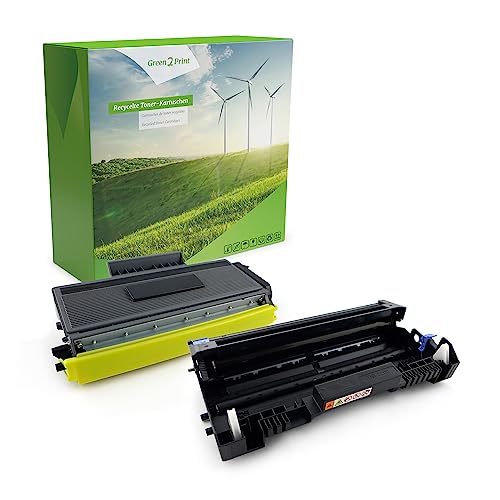 Green2Print 1x Toner, 1x Trommel Toner-Trommel-Set 1x 8000, 1x 25000 Seiten ersetzt Brother DR-3200, TN-3280 passend für Brother DCP8070D, DCP8085DN, HL5340D, HL5340DL, HL5350DN, HL5350DN2LT, HL5 von Green2Print