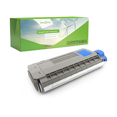 Green2Print Toner Cyan 11500 Seiten ersetzt Oki 44318607 passend für Oki C710, C711DM, C711WT, C711 von Green2Print