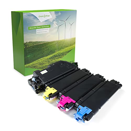 Green2Print Toner Toner-Set, 4 Kartuschen 1x 8000, 3X 6000 Seiten passend für Kyocera ECOSYS M6230CIDN, M6630CIDN, P6230CDN von Green2Print