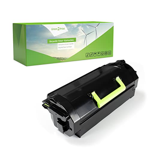 Green2Print Toner schwarz 45000 Seiten ersetzt Lexmark 62D0XA0, 622XA, 62D2X00, 622X, 62D2X0E, 622XE passend für Lexmark MX711DE, MX711DHE, MX810DFE, MX810DME, MX810DPE, MX810DXFE, MX810DXME, MX8 von Green2Print