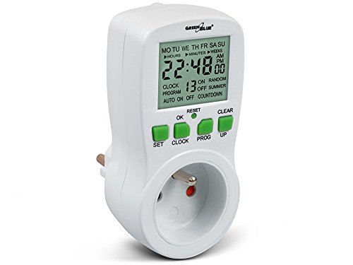 Greenbleu Gb107 Digitale Zeitschaltuhr – 16 Programme, Timer von Green Blue