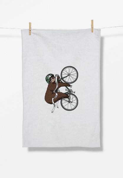 GREENBOMB Animal Sloth Finish Tea Towel - Praktisches Geschirrtuch aus Bio-Baumwolle / hochwertiger Print / GOTS / Fair & Vegan GREENBOMB Animal Sloth Finish Tea Towel - Praktisches Geschirrtuch aus Bio-Baumwolle / hochwertiger Print / GOTS / Fair & Vegan von GreenBomb