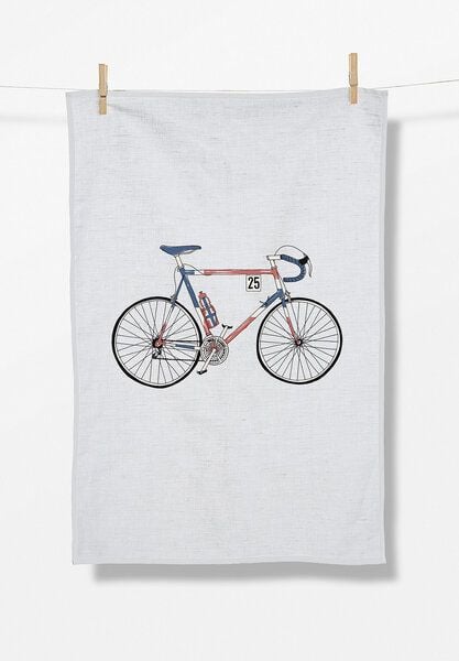GREENBOMB Bike Mikkel Tea Towel - Praktisches Geschirrtuch aus Bio-Baumwolle / hochwertiger Print / GOTS / Fair & Vegan GREENBOMB Bike Mikkel Tea Towel - Praktisches Geschirrtuch aus Bio-Baumwolle / hochwertiger Print / GOTS / Fair & Vegan von GreenBomb