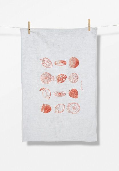 GREENBOMB Bike Strawberry Tea Towel - Praktisches Geschirrtuch aus Bio-Baumwolle / hochwertiger Print / GOTS / Fair & Vegan GREENBOMB Bike Strawberry Tea Towel - Praktisches Geschirrtuch aus Bio-Baumwolle / hochwertiger Print / GOTS / Fair & Vegan von GreenBomb