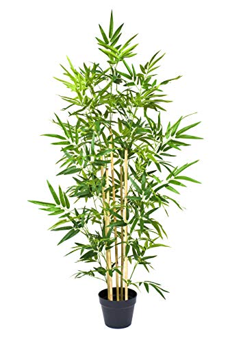 GreenBrokers Künstlicher Bambusbaum, 130 cm, grün von GreenBrokers